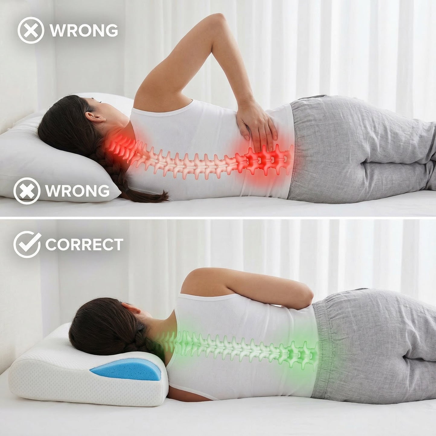 VANFARD™ Ergonomic Memory Foam Pillow